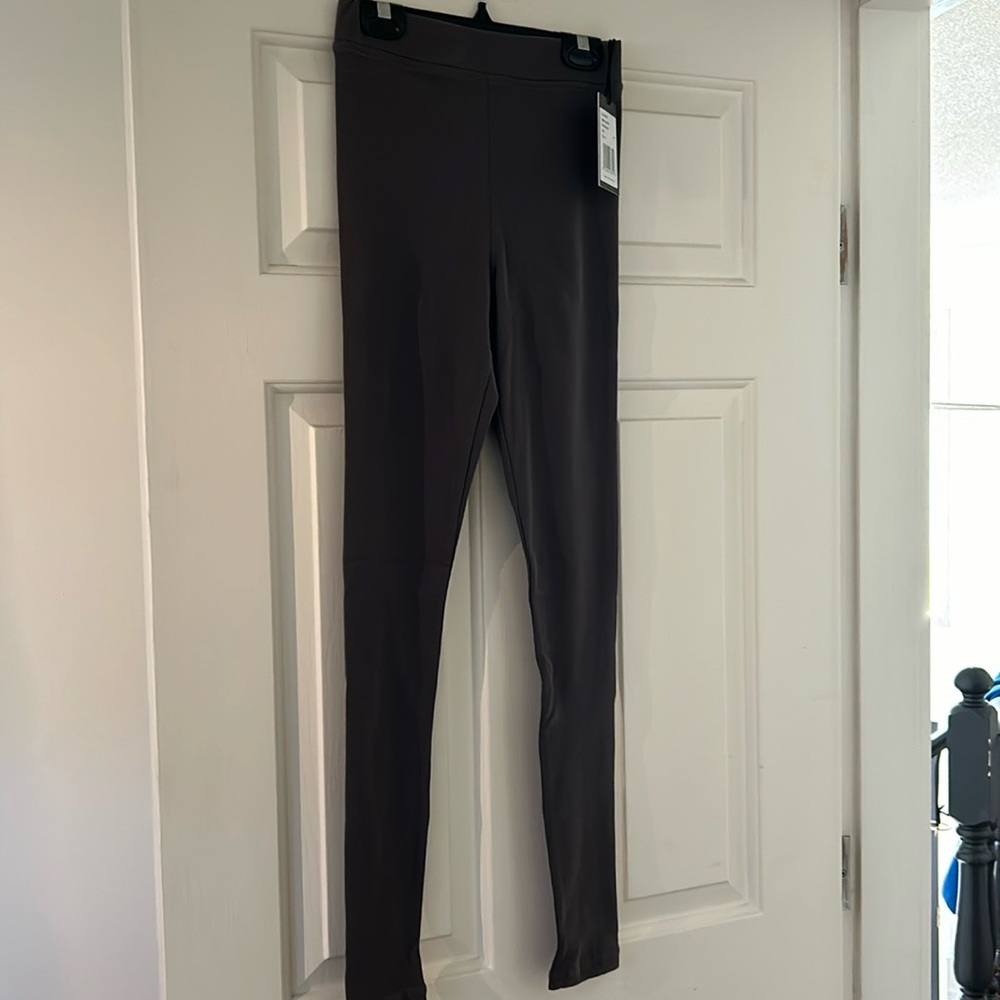 NWT Ribbed Size XS/S Brunette the Label Washed Grey Ribbed Leggings